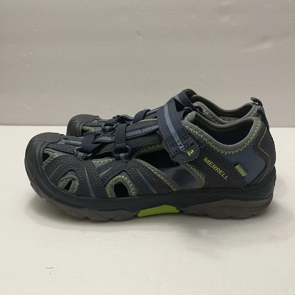 Merrell Kids Hydro‎ Hiker Waterproof Sandals Navy Green 4M Outdoor Play